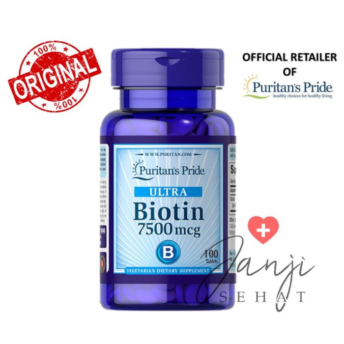 PURITAN PRIDE BIOTIN 7500 MCG - 100 TABLET PURITAN BIOTIN
