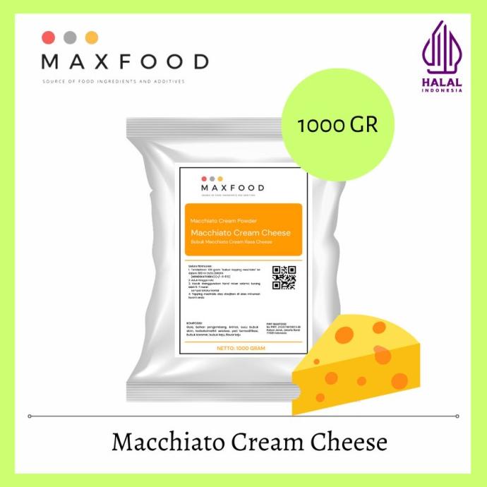 

Macchiato Cream Cheese Powder / Bubuk Cream Cheese / Topping (1kg)