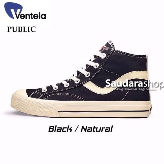 Sepatu Ventela Public High Black Natural / Ventela Public High