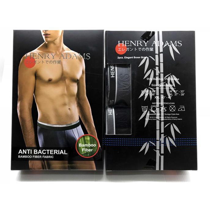 Henry Adams Celana Dalam Boxer Bambo 2/1