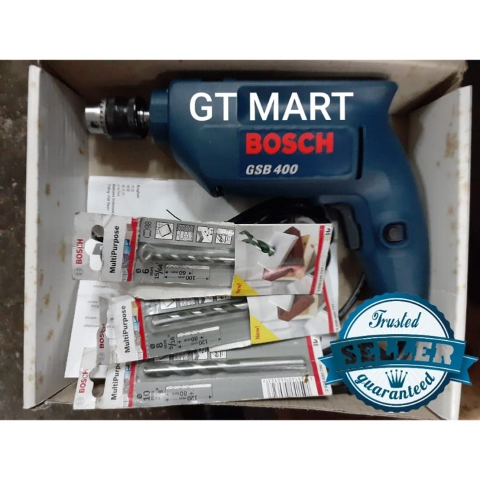 Mesin Bor Tembok / Impact Drill 10mm BOSCH GSB 400 Made in Malaysia