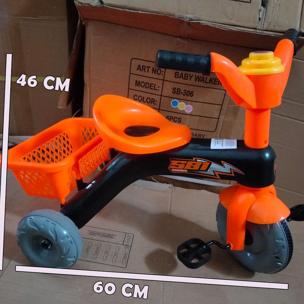 sepeda plastik musik sepeda anak roda 3 plastik