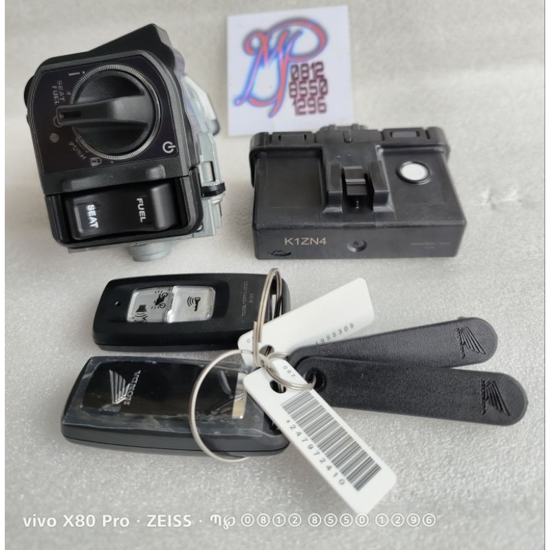 Remot Remote Kontak Set Fob Assy Honda Pcx Adv Vario 125 150 160 Set Ul Scu K1Z Kown Kowm K2V K2S
