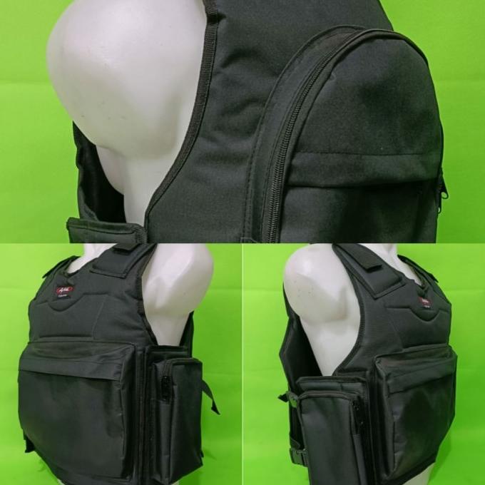 Rompi Motor Anti angin Bahan waterproof Black Panther Bikers Touring