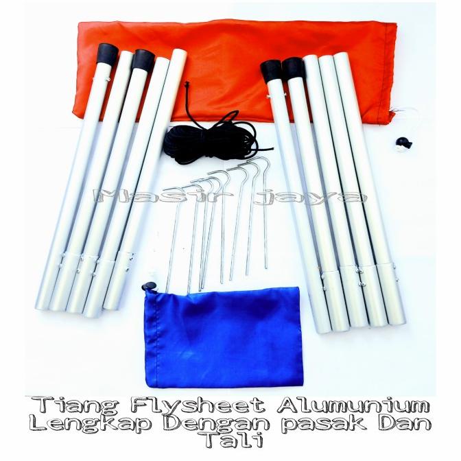Tiang Flysheet Tiang Tenda+Pasak+Tali