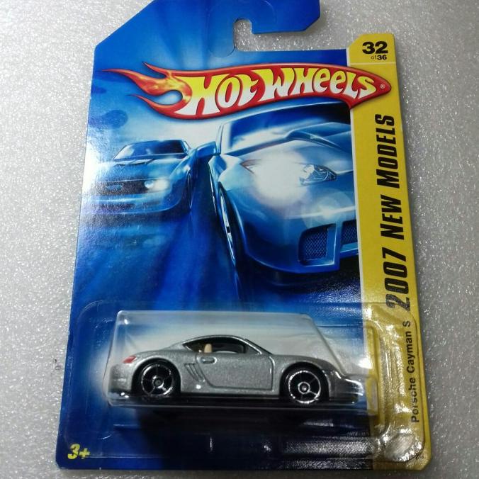 Hot Wheels Porsche Cayman S. Card 2007 New Models.Warna Silver. Antik.