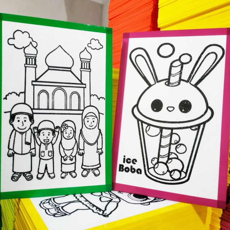 

94 (25 Pcs) Sterofoam Lukis Uk 33x50x1 cm Lis Lakban / Styrofoam Lukis Anak Lis Pinggir Lakban ➯Ready