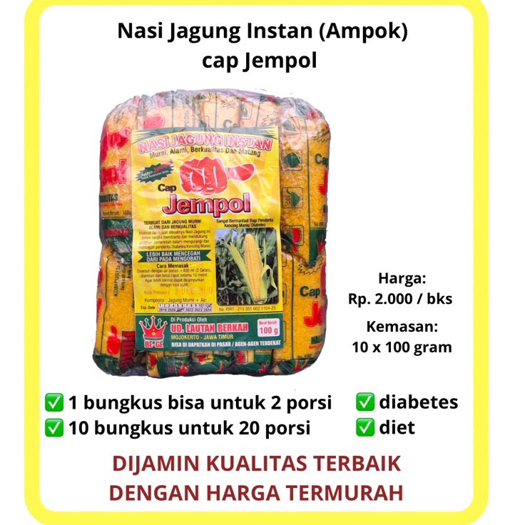 

TMZS7330 BERAS JAGUNG INSTANT MPOK 1 KG