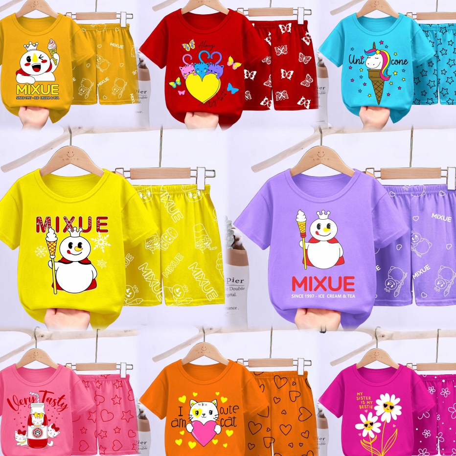 Banyak Peminat VALMELO SETELAN ANAK CEWEK/BAJU BAYI PEREMPUAN/BAJU ANAK PEREMPUAN/SET BAJU ANAK CEWE