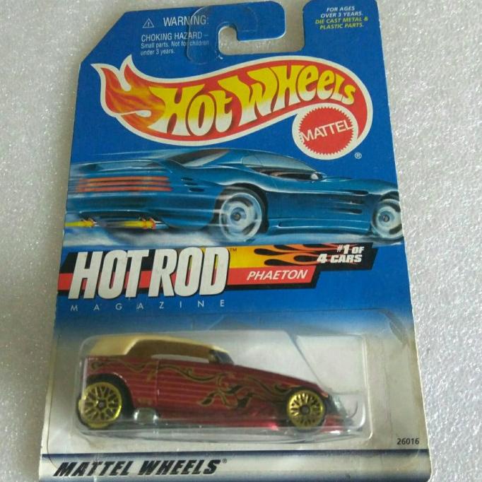 HOT WHEELS PHAETON. 1930 FORD PHAETON 2-DOOR. HOT ROD SERIES CARD 1999