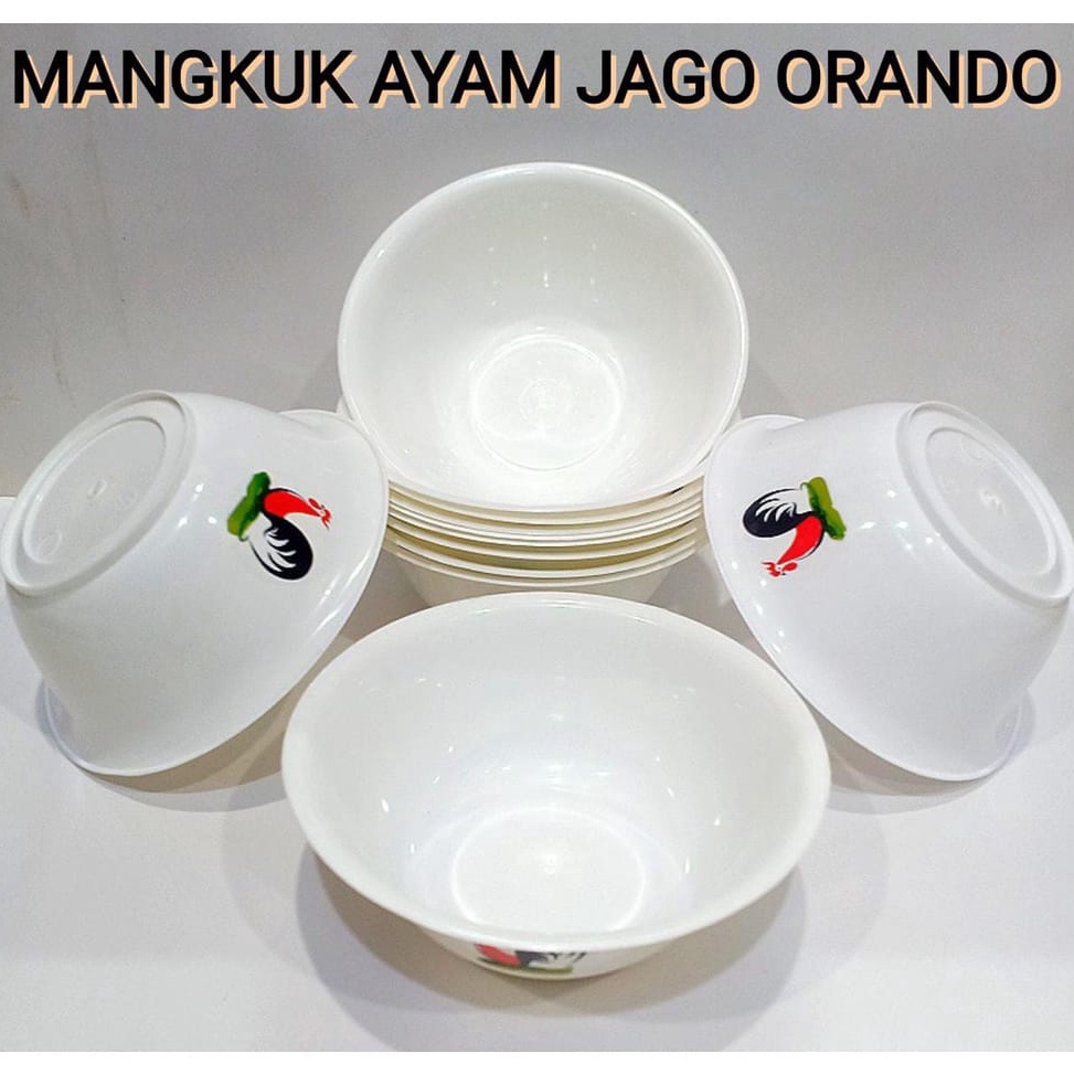 Model Terkini FZY Mangkok Mangkuk Piring Plastik Ayam Jago 1 Lusin ✮ ➵
