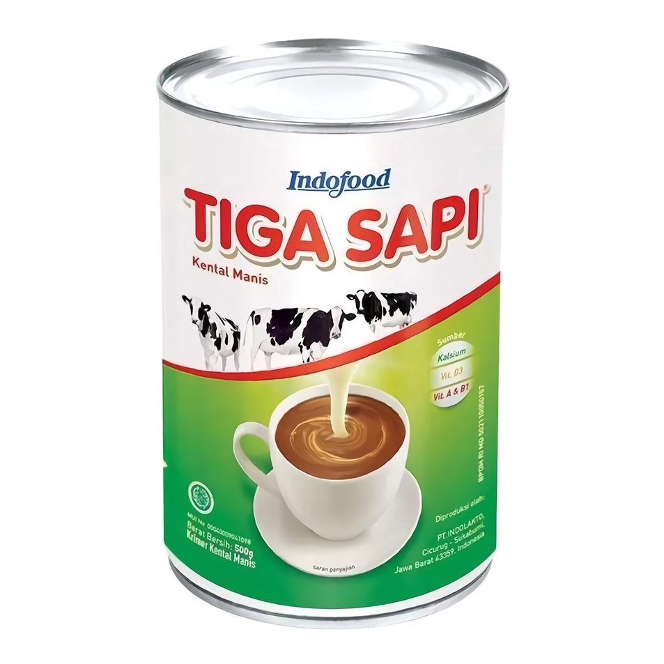 

TTTQ2059 Susu Kental Manis Tiga Sapi 490gr / Krimer Kental Manis Tiga Sapi 490gr