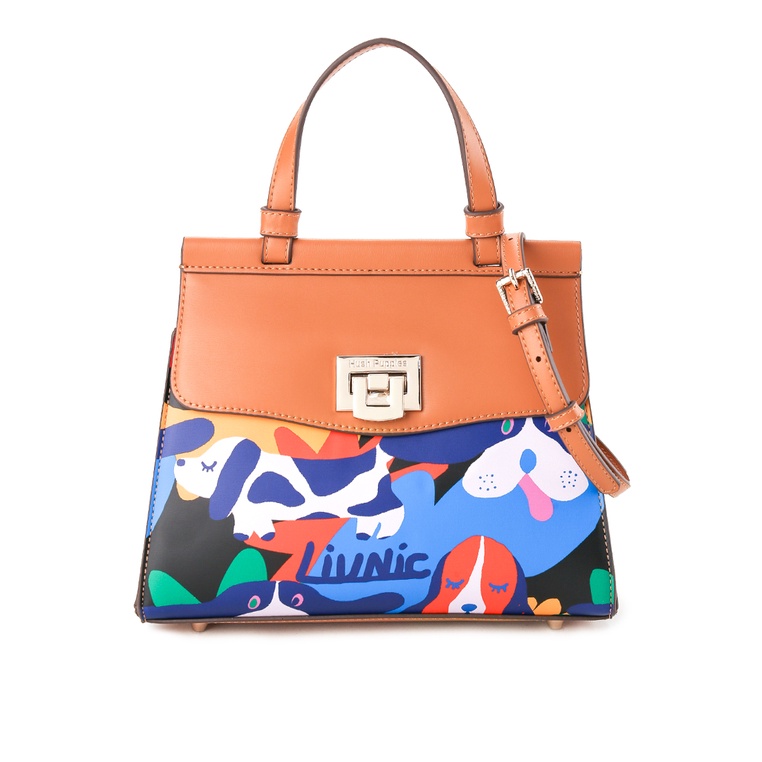 Tas Hand Bag Hush Puppies Original Wanita Shoulder Material PU Party Asli Menawan Jovene Top Handle 