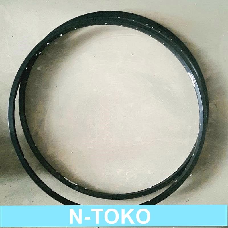 VELG RIMS 24 GENIO BLACK ALLOY 36H Sepeda Sparepart Termurah