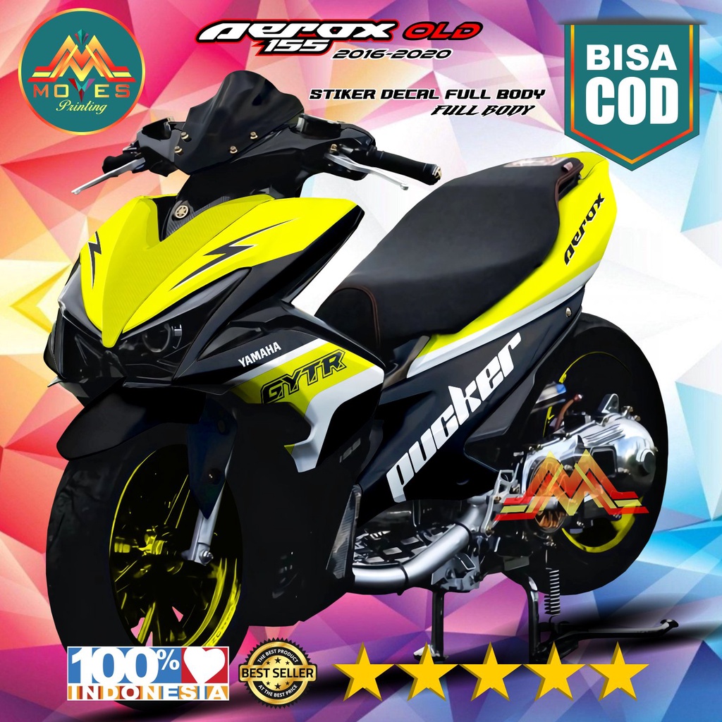 Decal Aerox 155 Old Full Body - Stiker Motor Aerox 155 Old Full Body - Decal Hologram Aerox 155 Old 