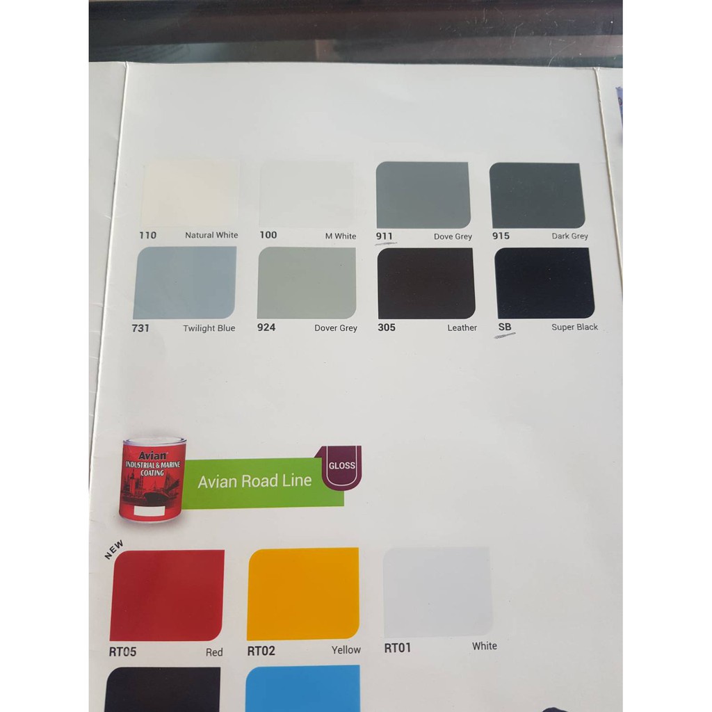 

Cat Avian High Glossy Enamel (Untuk Kayu Dan Besi) 1 Kg/ Cat Nyak Mengkilap 1Kg