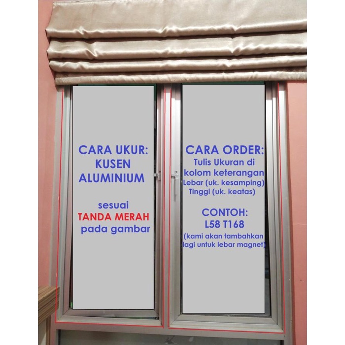 Kamux Custom 0.5M2 Kawat Nyamuk Magnet Diy Kasa Nyamuk Magnet