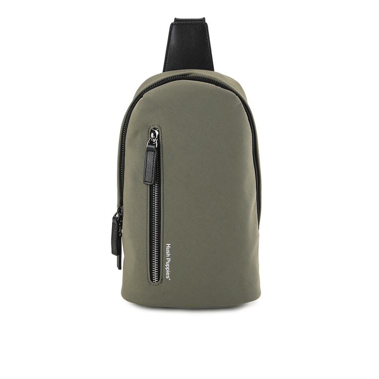 Tas Selempang Hush Puppies Original Pria Slempang Material Fabric & Leather Formal 100% Asli Gaya Fr