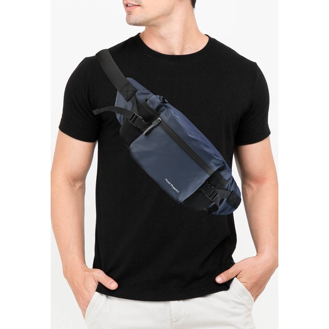 Tas Selempang Hush Puppies Original Pria Bahu 1 kompartemen dalam dengan relseting Outfit Ori Keren 