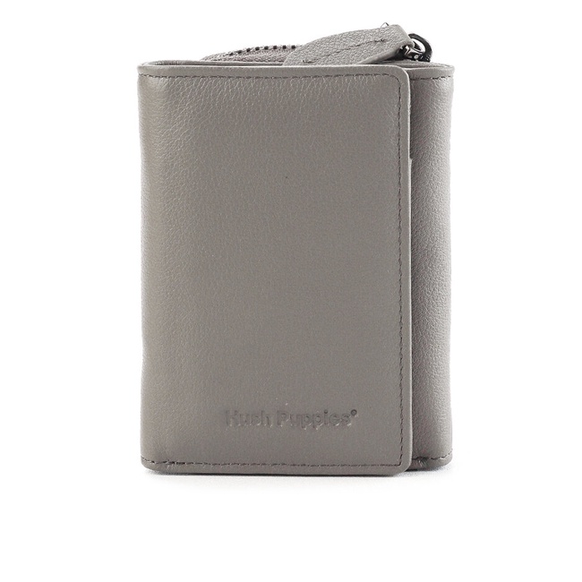 Dompet Hush Puppies Original Pria Wallet desain minimalis dengan detail logo embossed Jalan Branded 