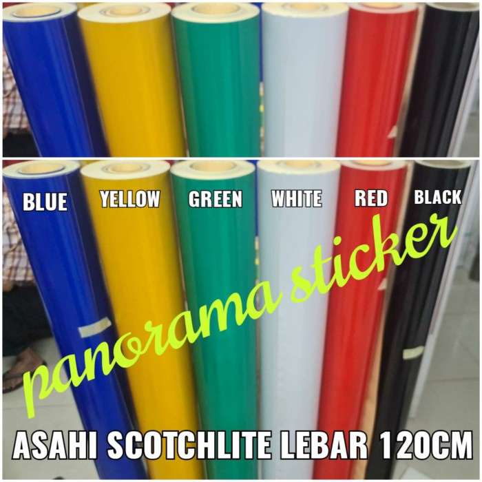 

Terlaris Asahi Scotchlite Sticker Reflective Lebar 120Cm