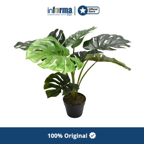 Ready stok INFORMA - TANAMAN ARTIFISIAL - ARTIFICIAL MONSTERA IN POT 60X60X60CM
