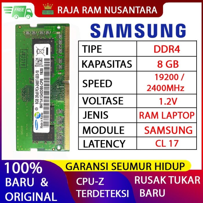 [Baru] Ram / Memory Samsung Laptop/Nb Ddr4 8Gb Bestseller Ram