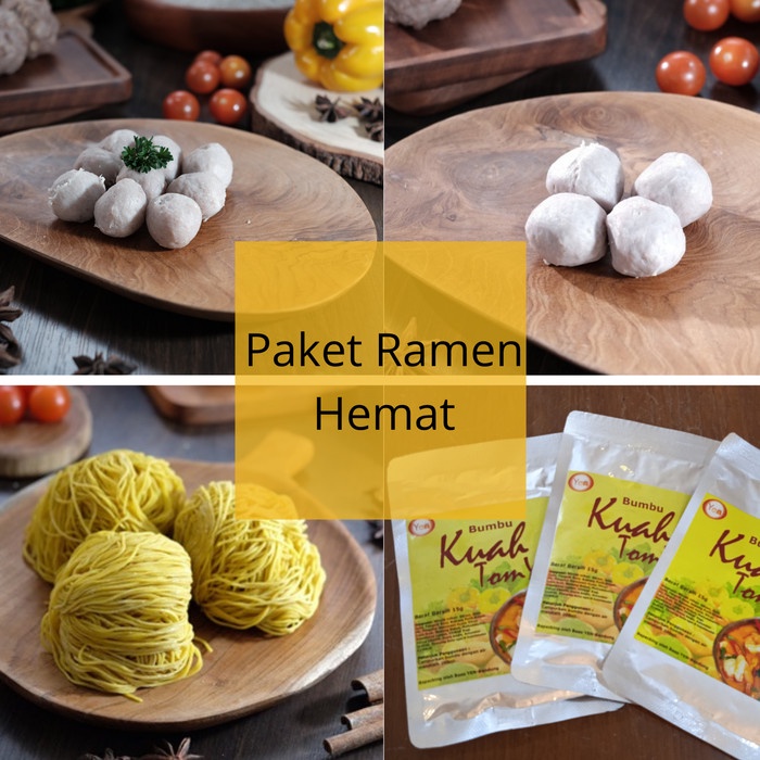 

Paket Ramen Hemat 6 Porsi- Baso Yen Bestseller Mie Impor