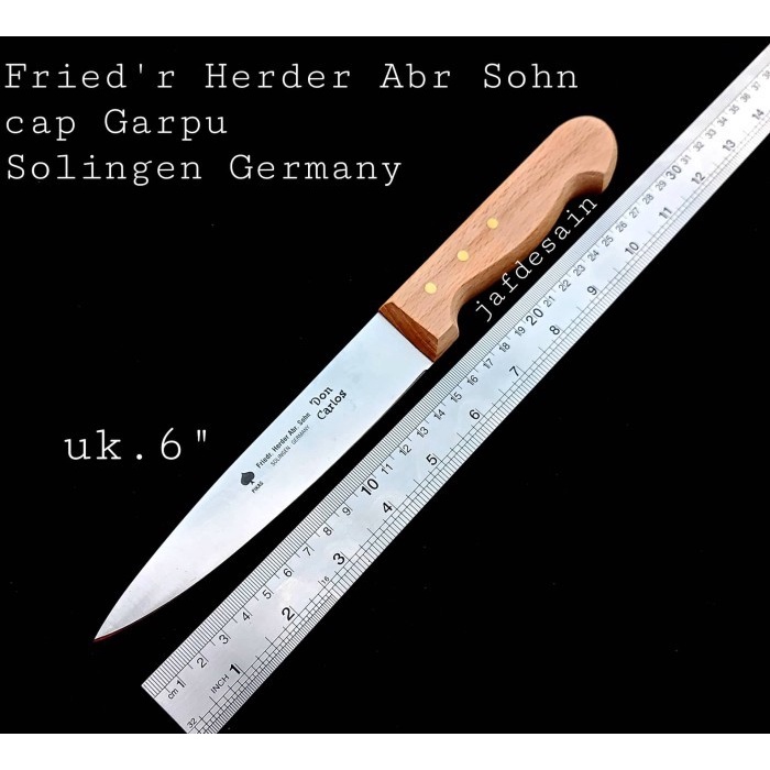 Pisau Dapur Cap Garpu Don Carlos 6" Original Solingen Germany