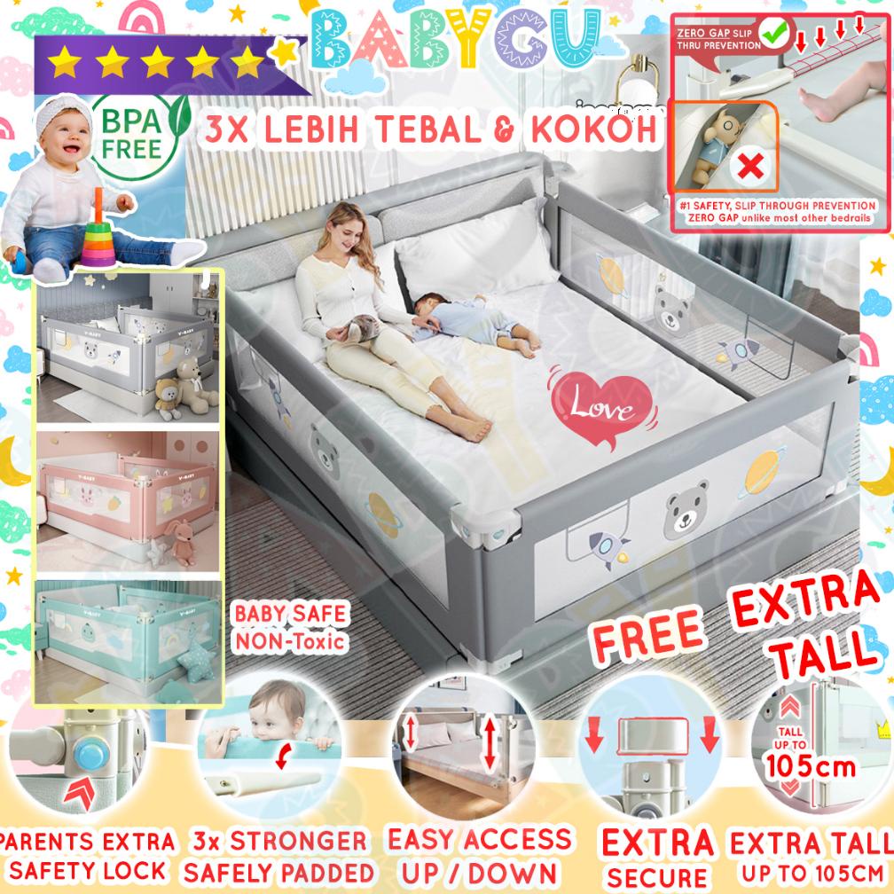 Promo Baby Bedrail Bed Guard Rail Pagar Bayi Anak Pengaman Kasur Tempat Tidur Anak Safety Bumper Bed Bayi Baby Box Cc98