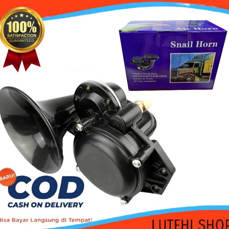 [❇N89&] klakson keong Angin 2/24Volt 135dB Klakson mobil Truck Scania tlakson keong Harga mantul