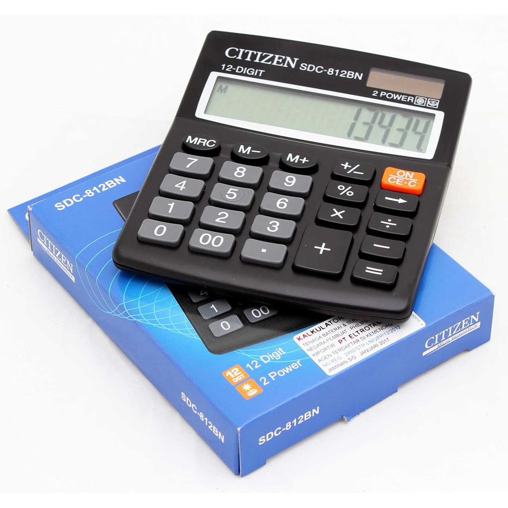 

Harga Diskon Kalkulator 12 Digit Angka CITIZEN SDC 812 - Calculator Digital 01C