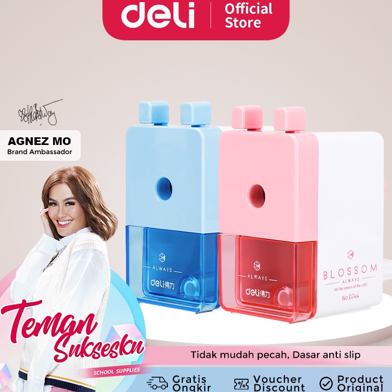

Terupdate・Deli rautan putar / rautan meja 3 warna anti slip, pisau terbuat dari bahan besi alloy 0744