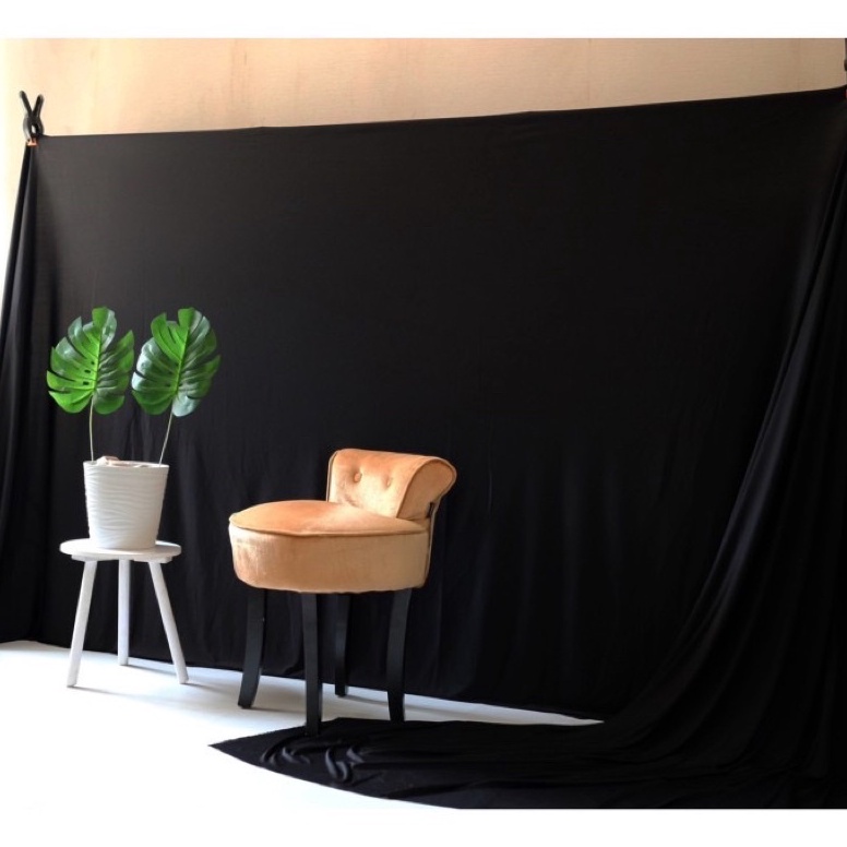 Sale.. KAIN BACKDROP KAIN BACKGROUND KAIN DEKORASI KAIN POLOS KAIN FOTO BACKDROP FOTO HITAM LEBAR 2M