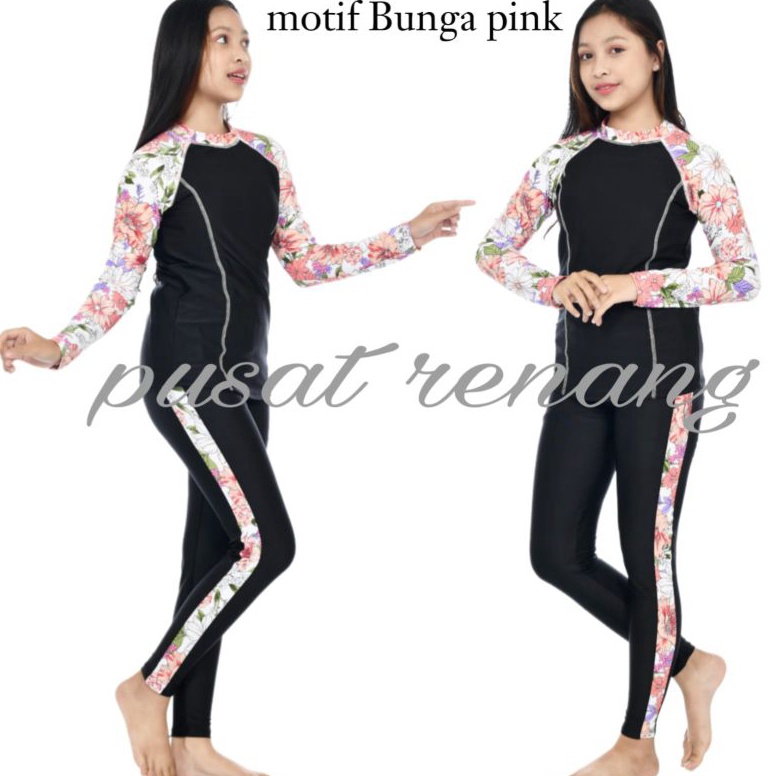 Big Sale.. 2-piece baju renang ABG - REMAJA usia 10-15 tahun baju renang baju renang panjang 2-PIECE