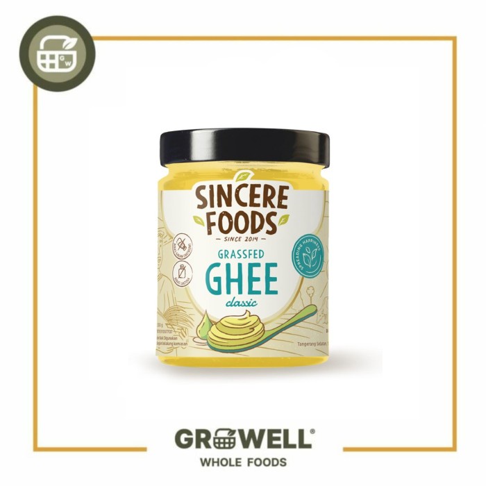 

SINCERE FOOD GRASSFED GHEE CLASSIC 250GR