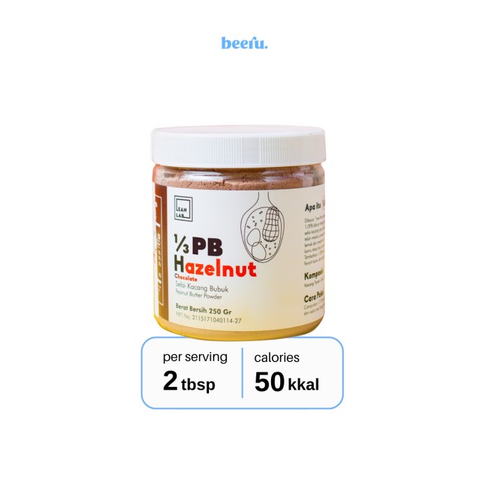 

Lean Lab Peanut Butter Powder 1/3 PB Hazelnut