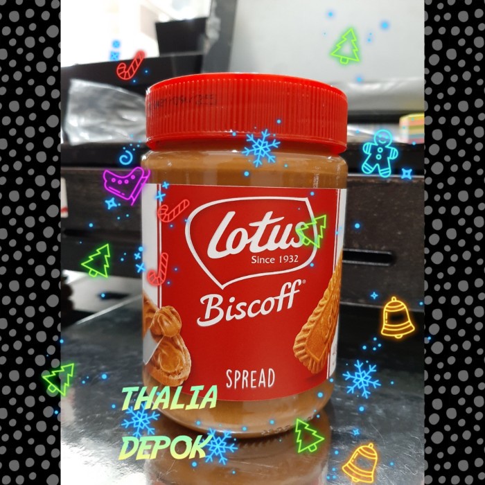 

Lotus biscoff selai spread 400gr, olesan, campuran makanan/cake enak
