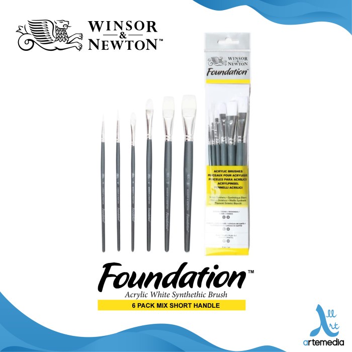 

Terlaris Kuas Lukis Winsor & Newton Foundation Set 6 Mix White Brush Sh