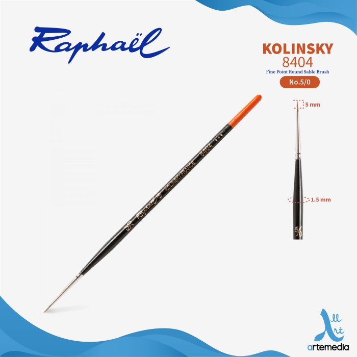 

Terlaris Kuas Lukis Raphael 8404 Fine Point Round Kolinsky Sable Brush