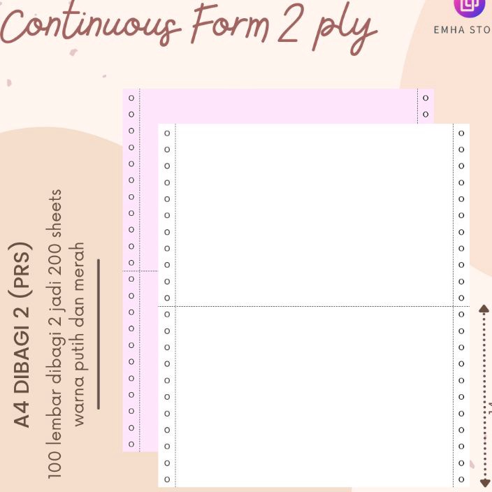 

[V ✮K㊖J] Kertas Continuous Form Struk PPOB PLN A4 Dibagi 2 2 Ply 100 Lembar /siapp.dikirim❣!