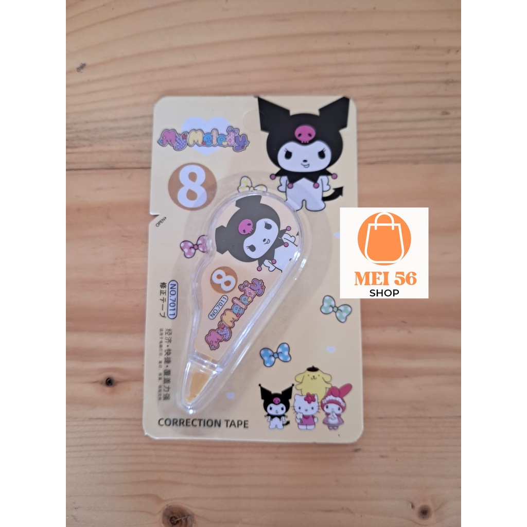 

TIPEX ROLL SANRIO/correction tape/tip-ex kertas/tipe-x karakter lucu kecil