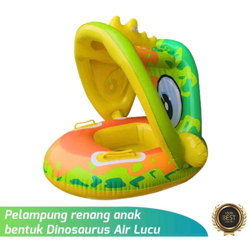 Pelampung renang anak Dinosaurus Swimming Ring Bayi Anak ada tutupan