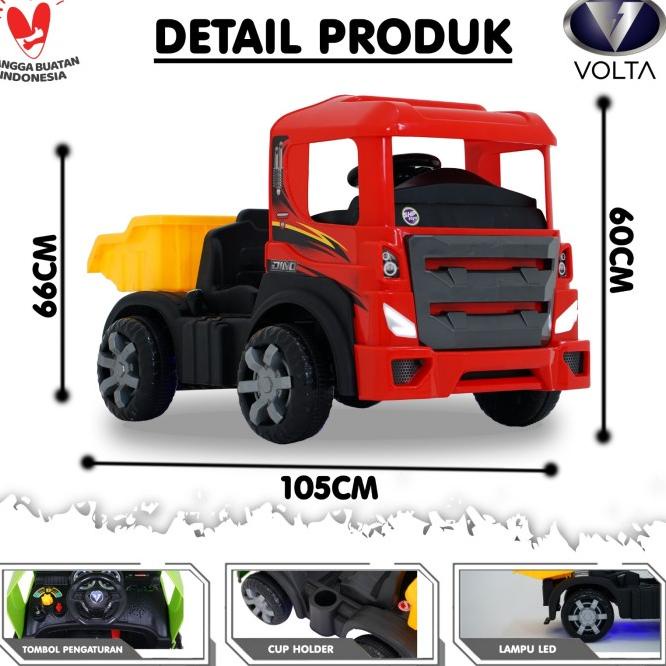 Mainan Anak Mobil Aki Truck Pasir - Mega Truck - Volta 5032