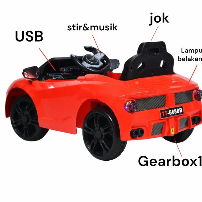 Mainan Mobil Aki Anak Ferarie Versa Sport Mobil Anak Aki Musik Lampu