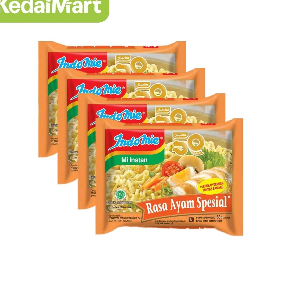 

↔✢❅ Paket Bundling Indomie Mie Instan Rasa Ayam Spesial Pcs Isi 4