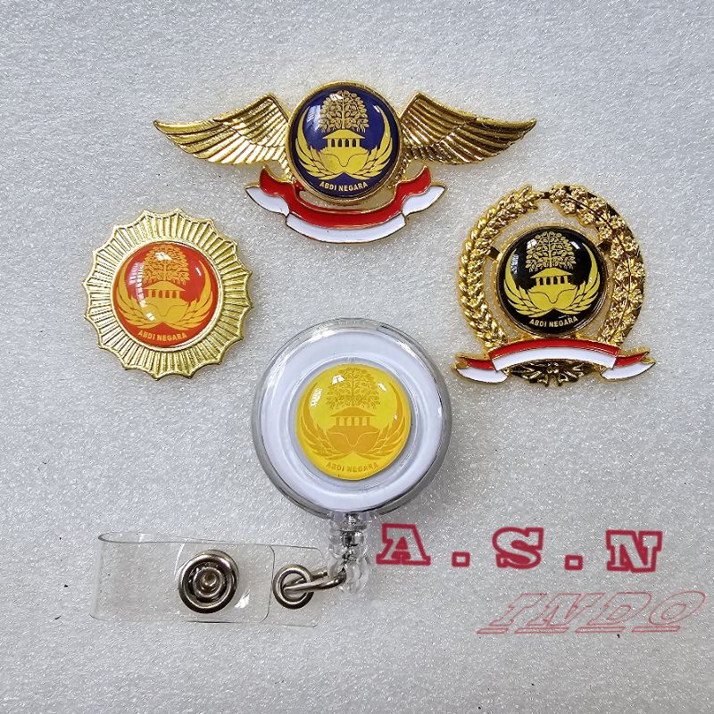 Pin Logo Asn Korpri Yoyo Id Card Korpri Lencana Korpri ASN Golongan