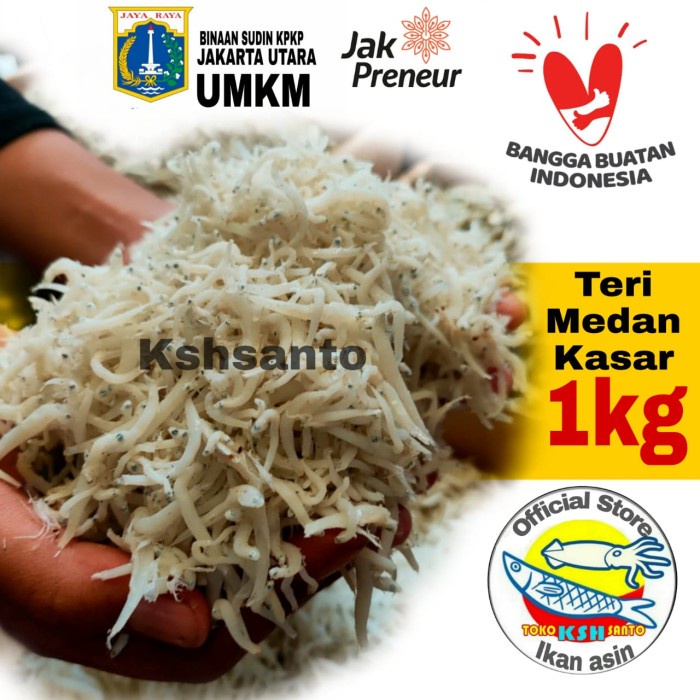 

Ikan Asin Teri Nasi Kasar 1Kg Bestseller Daging