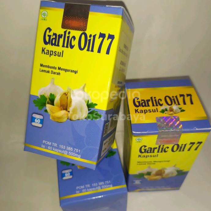 +++++] Kapsul Garlic Oil 77 isi 60 Kapsul (Minyak Bawang Putih Asli)