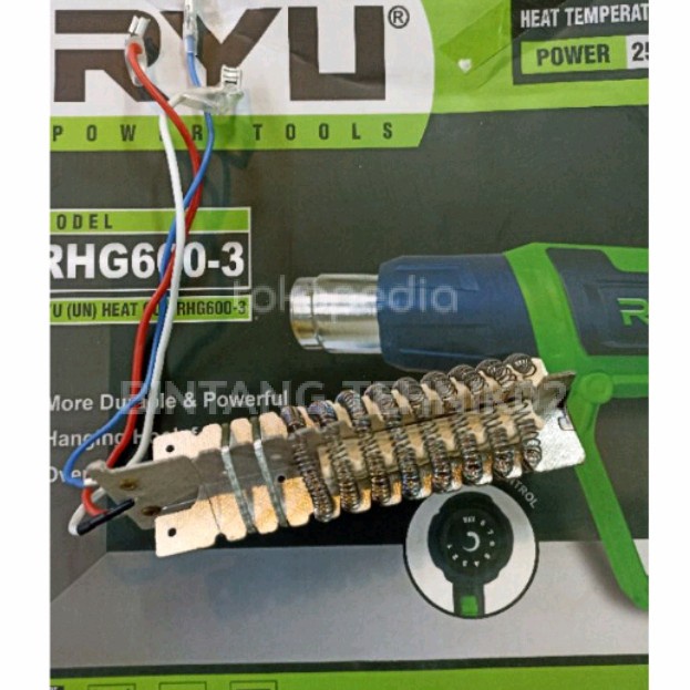 Element Heat Gun Ryu Rhg600-3 For Mesin Heat Gun/Hot Gun Ryu Rhg600-3